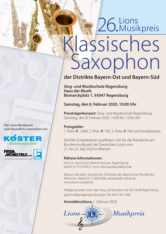 Sa 8 2 14 00 Lions Musikpreis Preistragerkonzert 2020 Fur